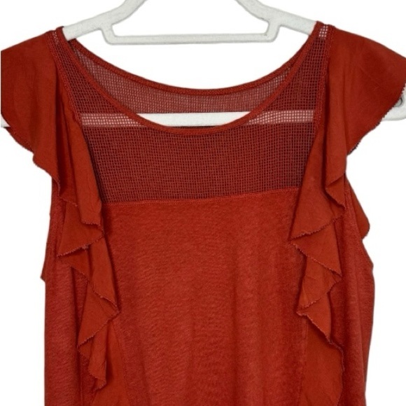 Abercrombie & Fitch Sleeveless Ruffled Knit top Size Xs - Picture 2 of 4